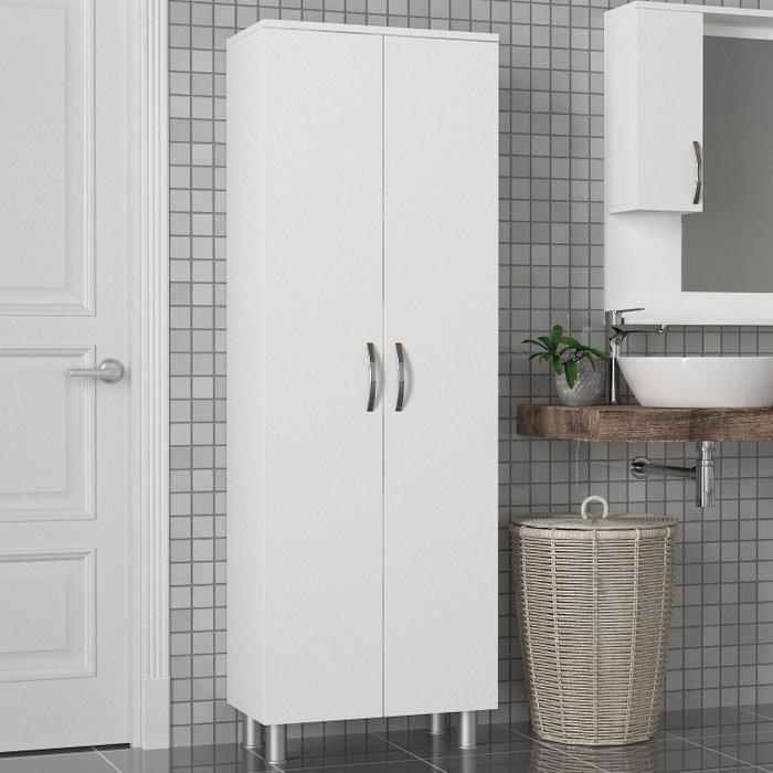 Hanah Home Armario de Baño Arizona 2 Kapak - Blanco